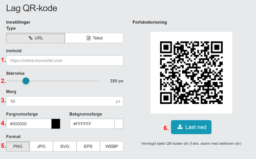 Hvordan lager jeg en statisk QR-kode gratis?